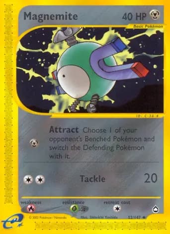 Magnemite Pokémon card #52