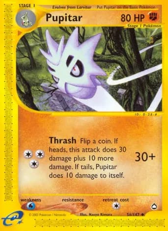 Pupitar Pokémon card #56