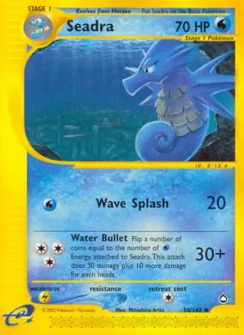 Seadra Pokémon card #58