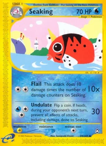 Seaking Pokémon card #59