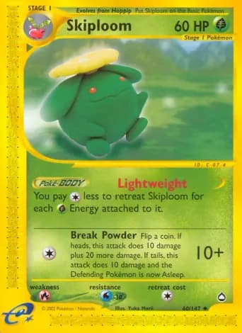 Skiploom Pokémon card #60
