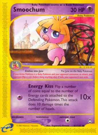 Smoochum Pokémon card #61