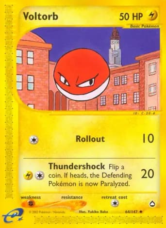 Voltorb Pokémon card #64