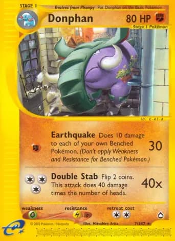 Donphan Pokémon card #7