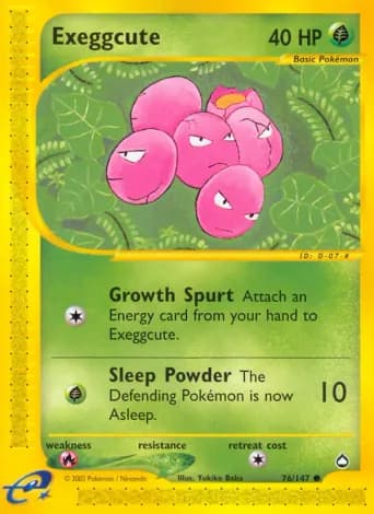 Exeggcute Pokémon card #76