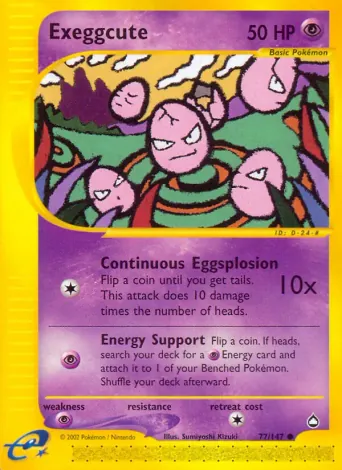 Exeggcute Pokémon card #77
