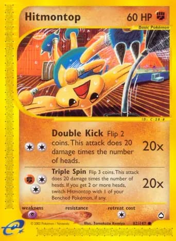 Hitmontop Pokémon card #82