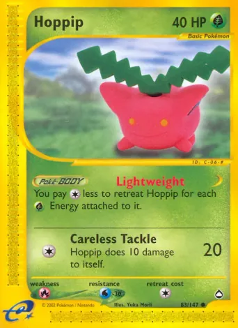 Hoppip Pokémon card #83