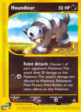 Houndour Pokémon card #87