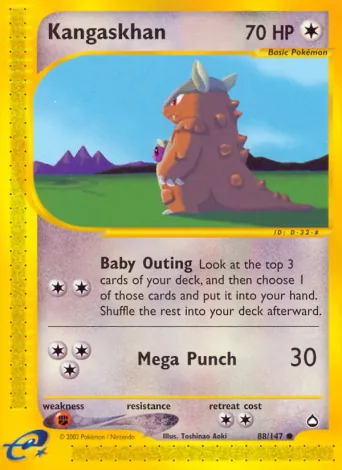Kangaskhan Pokémon card #88