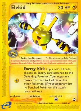 Elekid Pokémon card #9