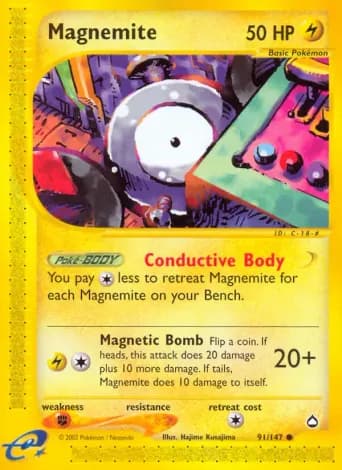 Magnemite Pokémon card #91