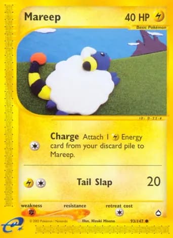 Mareep Pokémon card #93