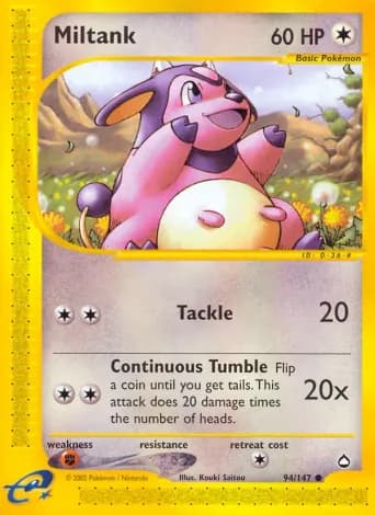 Miltank Pokémon card #94