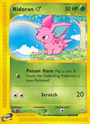 Nidoran♂ Pokémon card #96