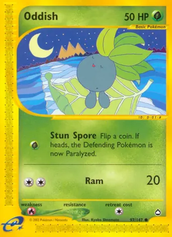 Oddish Pokémon card #97