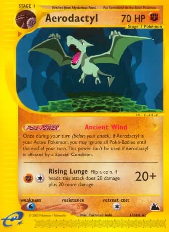 Aerodactyl Pokémon card #1