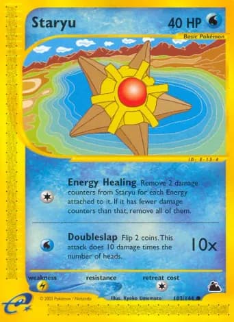 Staryu Pokémon card #103