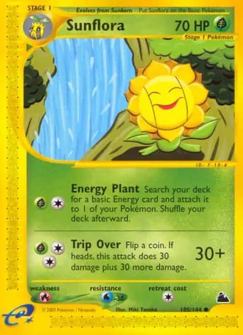 Sunflora Pokémon card #105