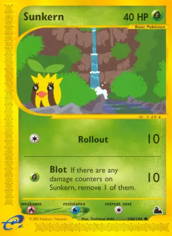 Sunkern Pokémon card #106
