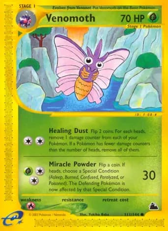 Venomoth Pokémon card #111
