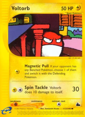 Voltorb Pokémon card #113