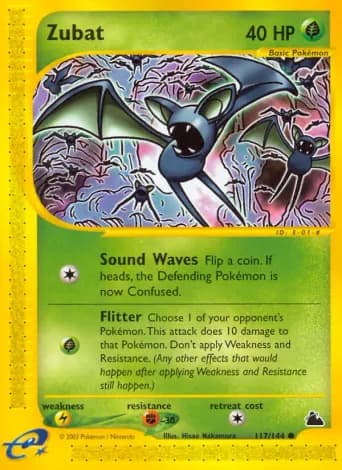 Zubat Pokémon card #117
