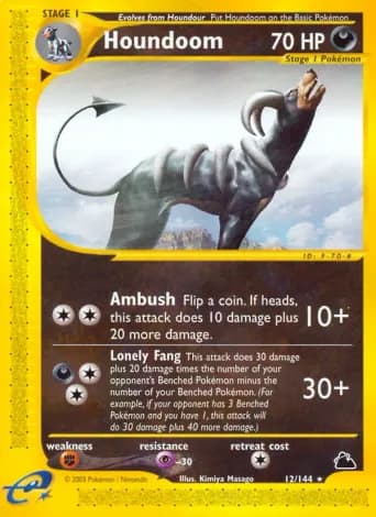 Houndoom Pokémon card #12