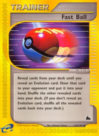 Fast Ball Pokémon card #124