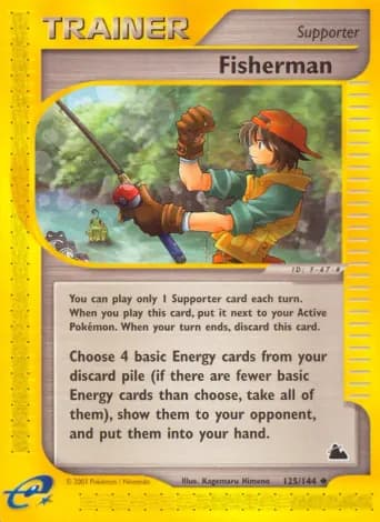 Fisherman Pokémon card #125