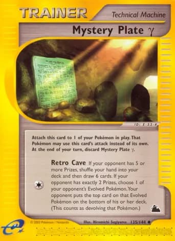 Mystery Plate Gamma Pokémon card #135