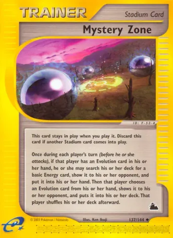 Mystery Zone Pokémon card #137