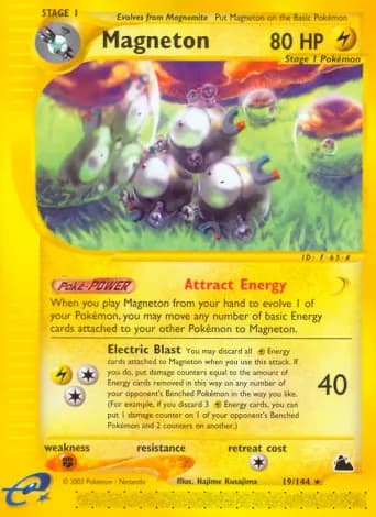 Magneton Pokémon card #19