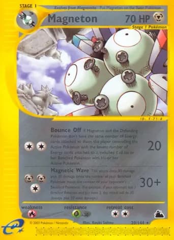 Magneton Pokémon card #20