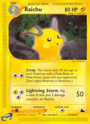 Raichu Pokémon card #27