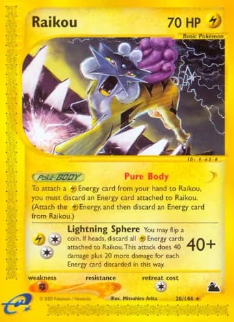 Raikou Pokémon card #28
