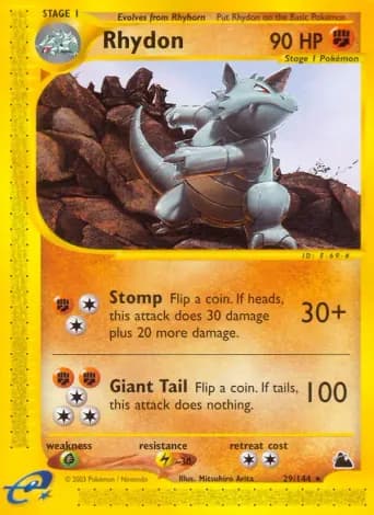 Rhydon Pokémon card #29