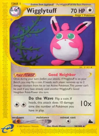 Wigglytuff Pokémon card #34