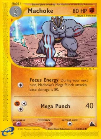 Machoke Pokémon card #38