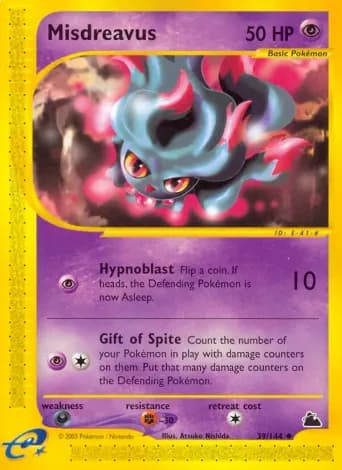Misdreavus Pokémon card #39