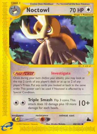Noctowl Pokémon card #40