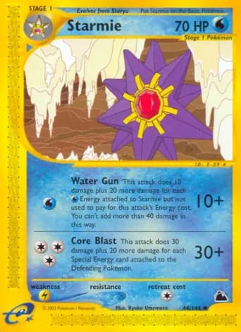 Starmie Pokémon card #44