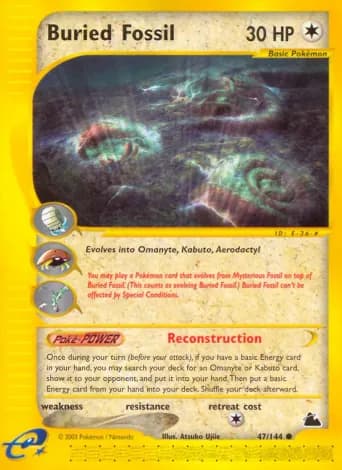 Buried Fossil Pokémon card #47