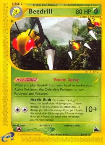 Beedrill Pokémon card #5