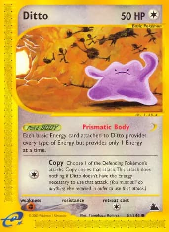 Ditto Pokémon card #51