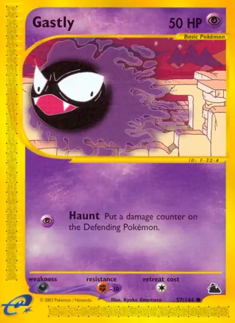 Gastly Pokémon card #57