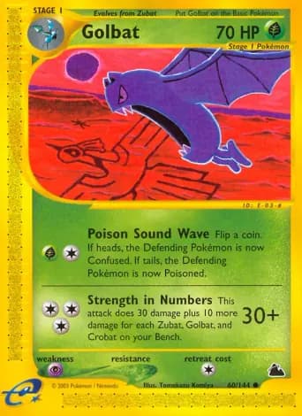 Golbat Pokémon card #60