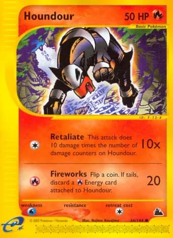 Houndour Pokémon card #66