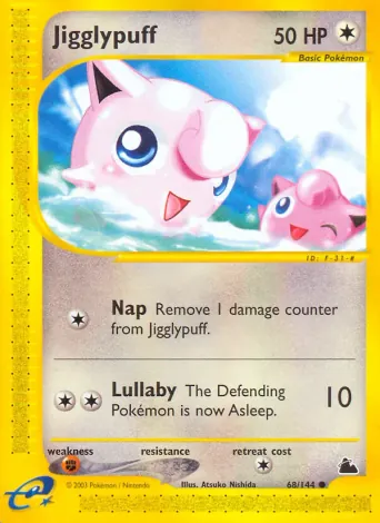 Jigglypuff Pokémon card #68