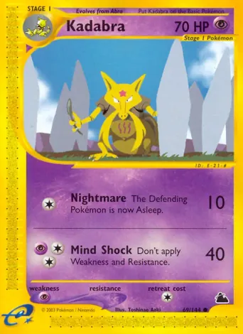 Kadabra Pokémon card #69